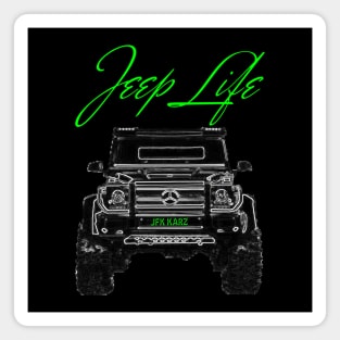 Jeep Life Mercedes 4x4 Monster Truck Magnet